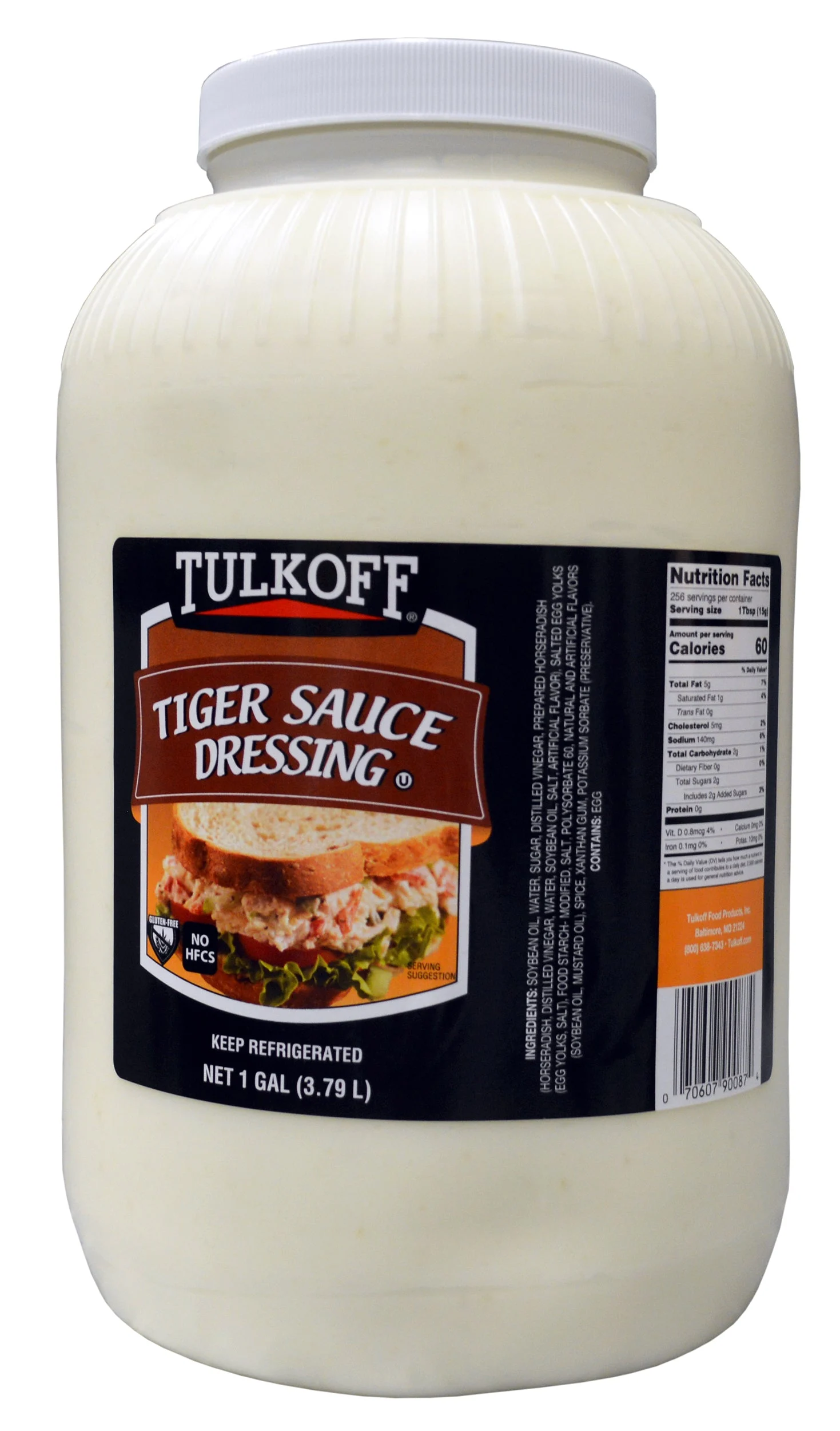 Tulkoff Tiger Sauce Dressing 1 Gallon - 4 Per Case.