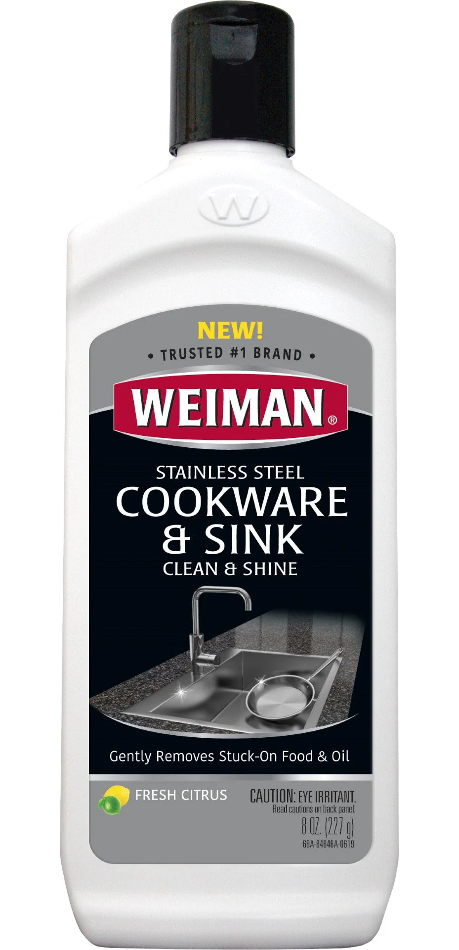 Weiman Products Stainless Steel Sink Cleaner 8 Fluid Ounce - 6 Per Case.
