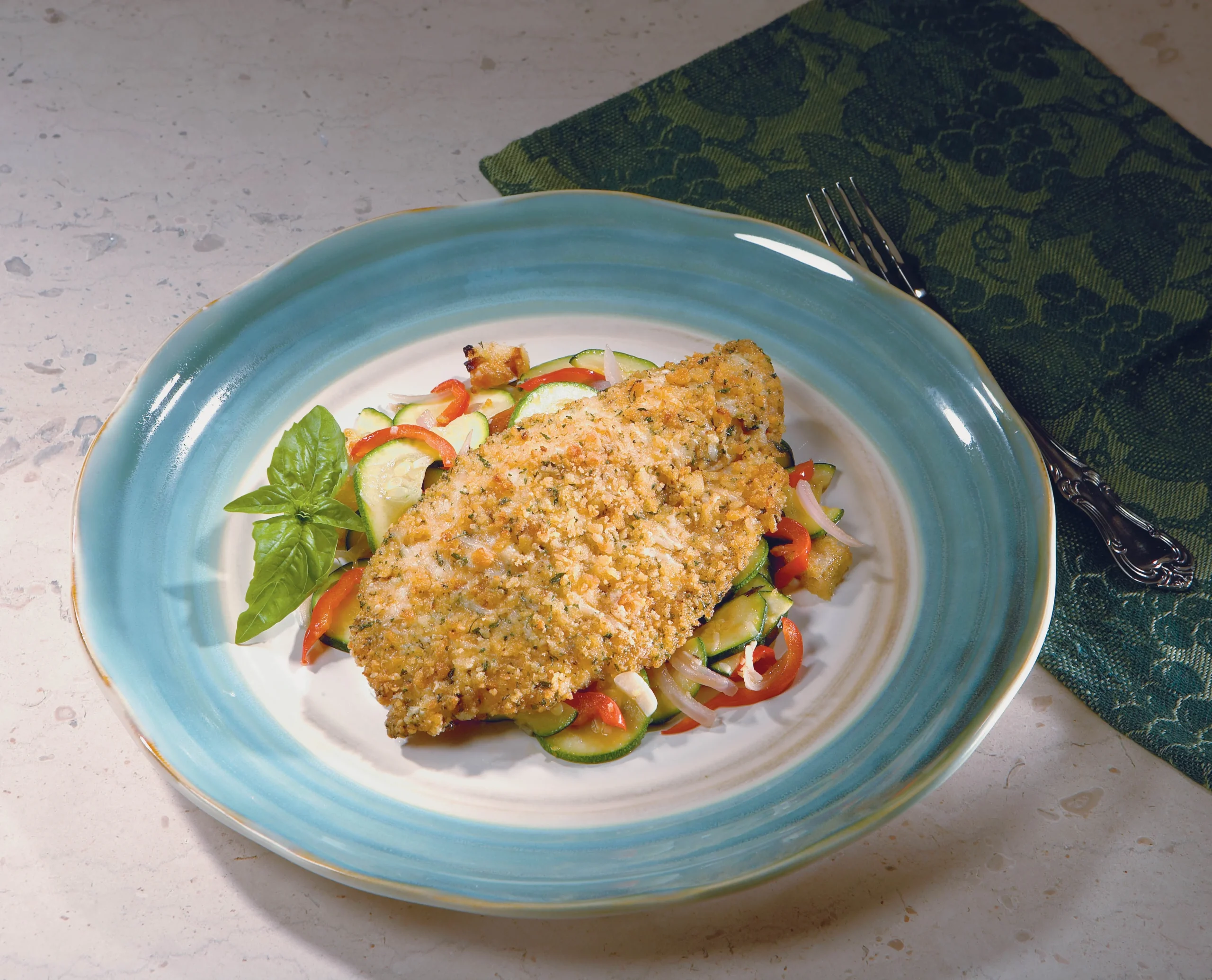 Uppercrust Parmesan Tilapia Fillets 5 Pound Each - 2 Per Case.