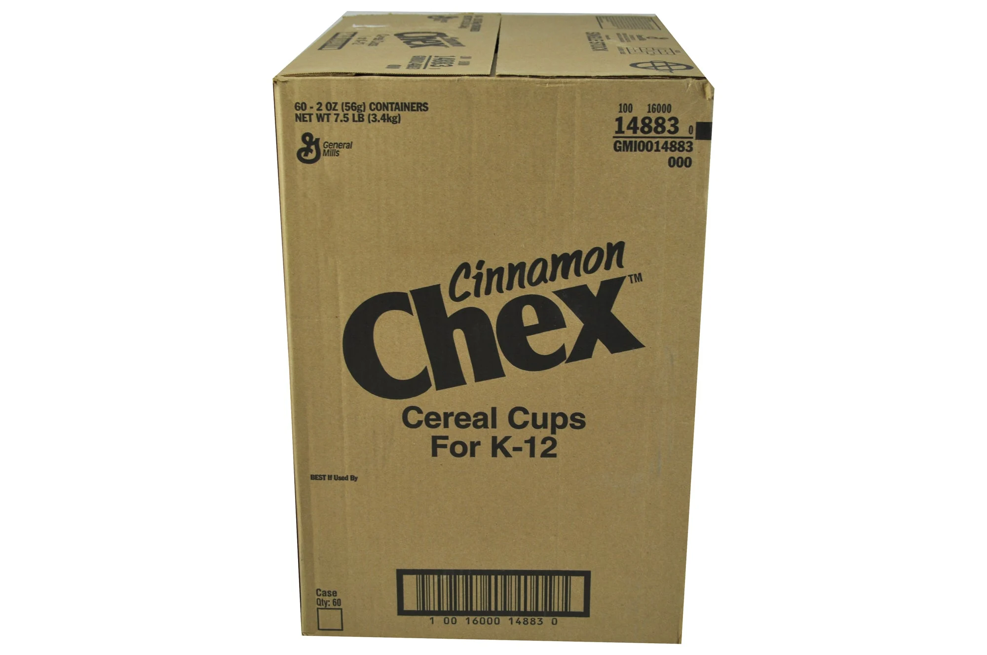 Cinnamon Chex Cereal Single Serve K Ozeq Grain 2 Ounce Size - 60 Per Case.