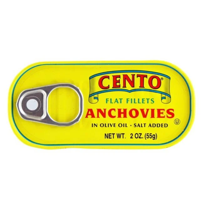 Cento Flat Fillets Anchovies 2 oz. | 55g