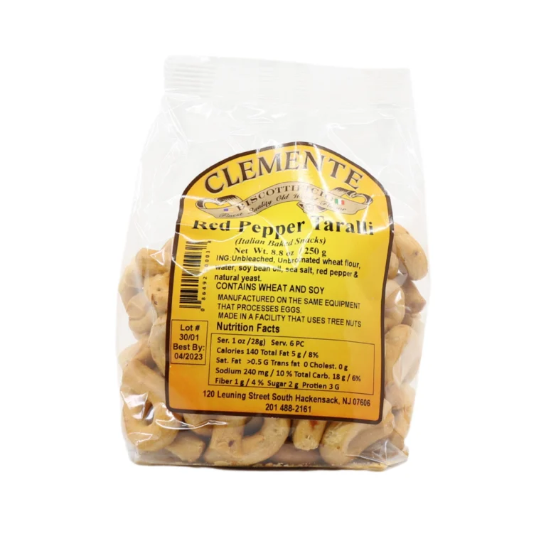 Clemente Red Pepper Taralli, 8.8 oz