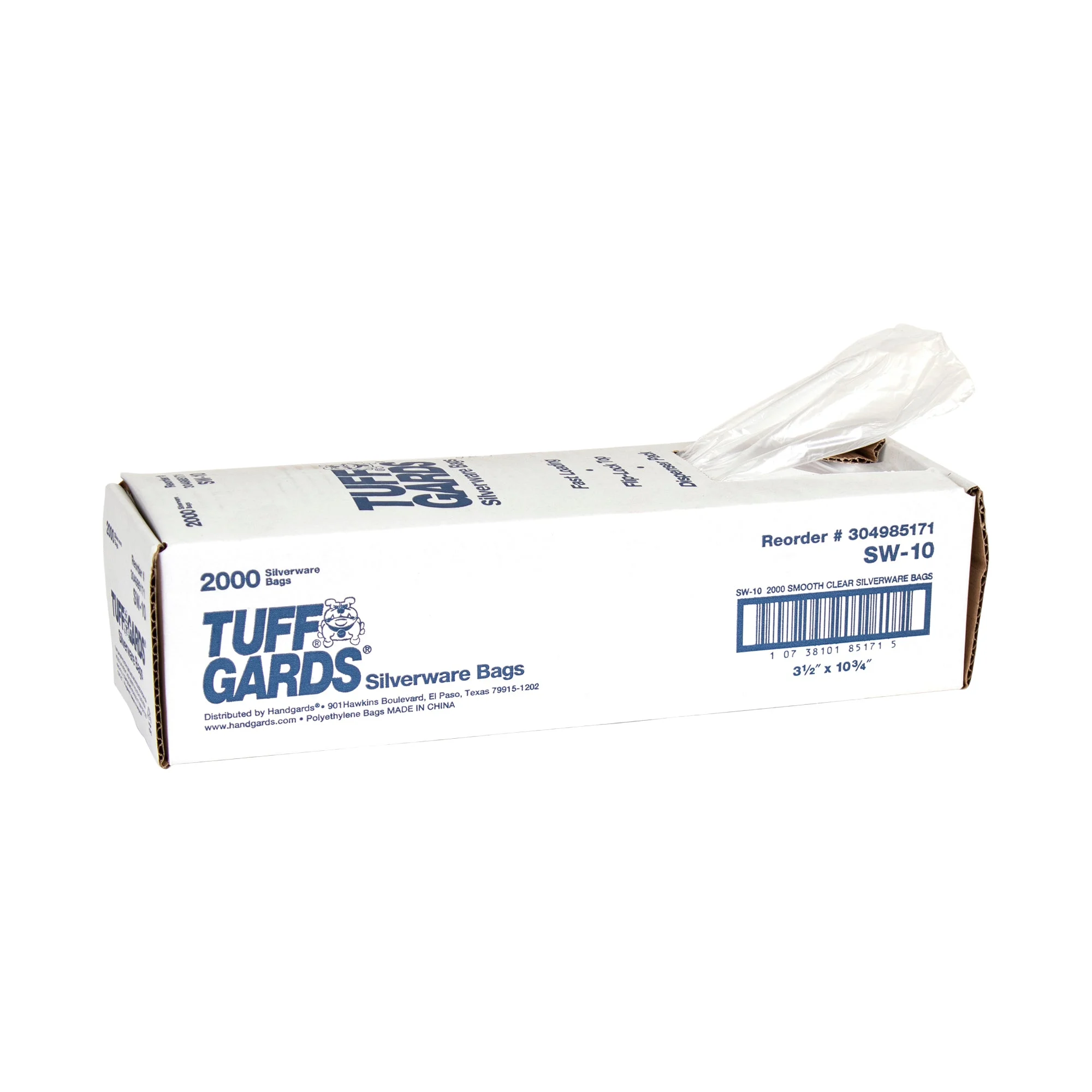 Tuffgards High Density 3.5 Inch X 10.75 Inchflat Pack Silverware Bag 1 - 2000 - 2000 Ea