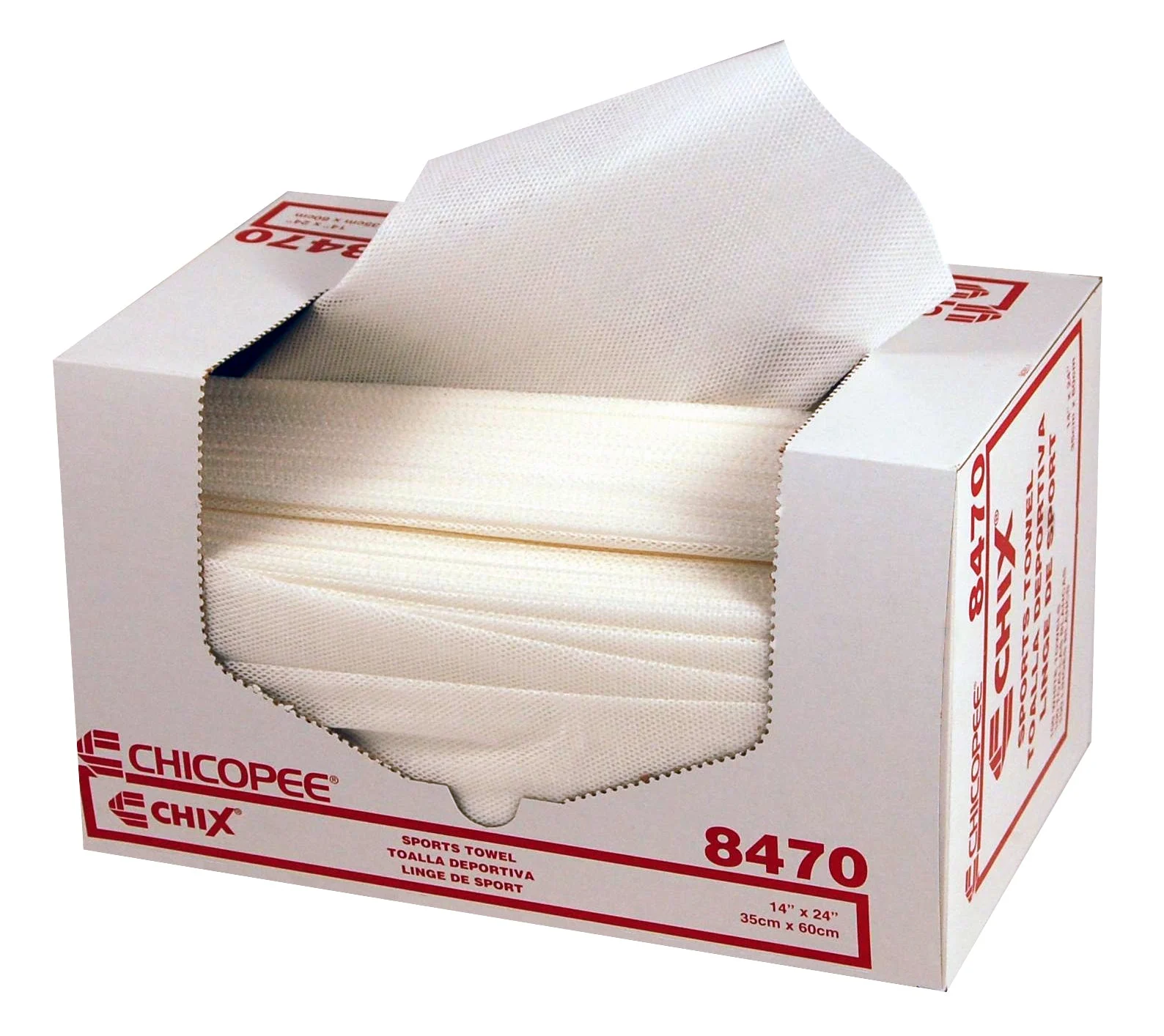Chicopee Sports Towel Light Duty White 4 Inch  4 Inch  1 Count Packs - 600 Per Case.
