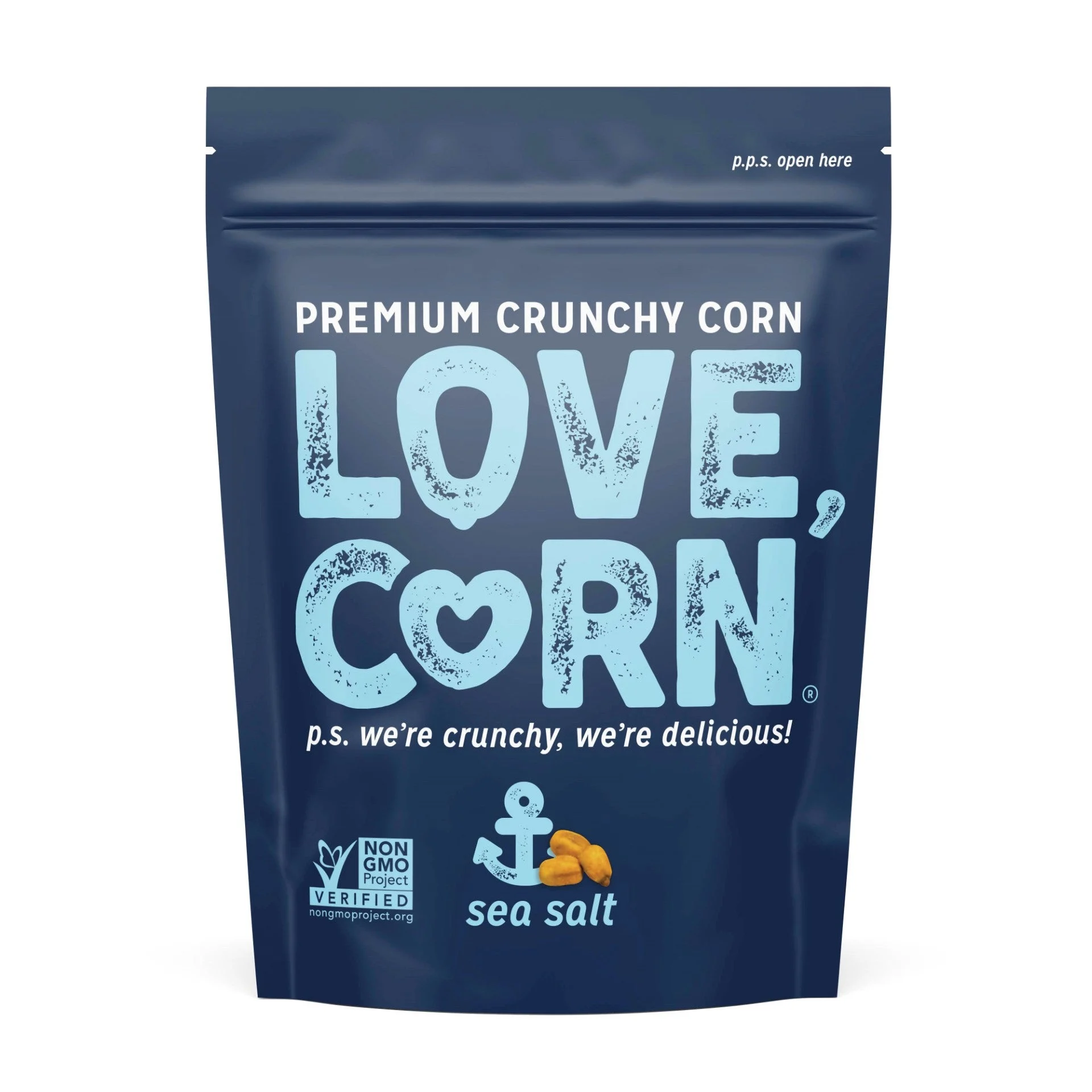 Love Corn Sea Salt Sharing Bag 4 Ounce Size - 12 Per Case