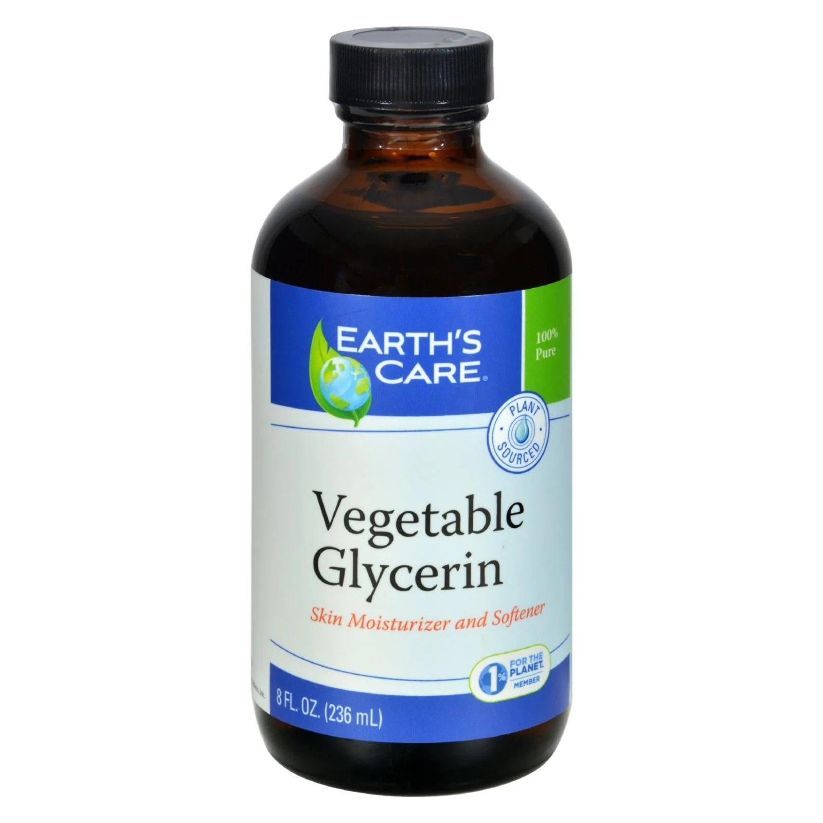 Earth's Care 100% Natural Vegan Glycerin - 8 fl Ounce