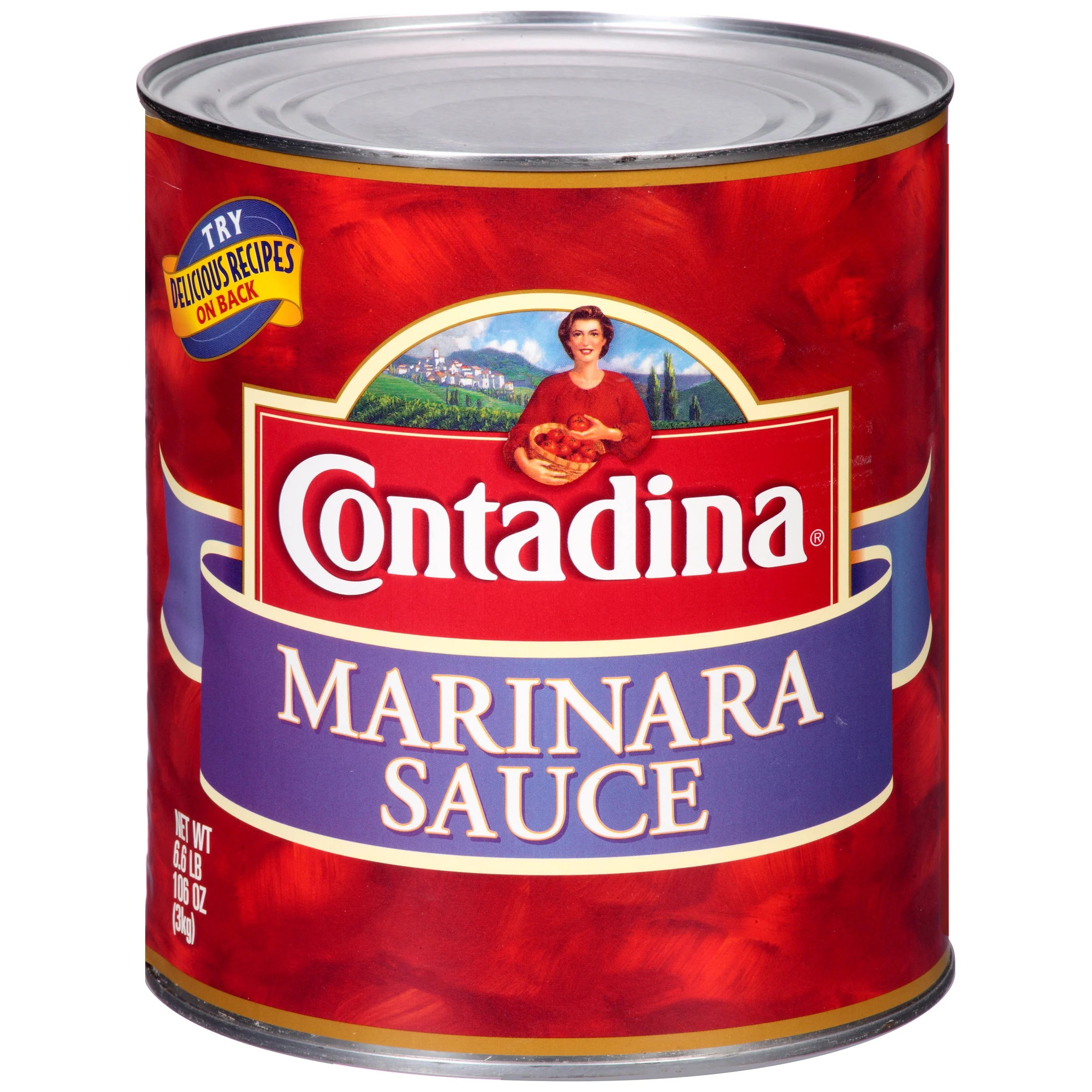 Contadina Marinara Sauce Can 105 Ounce Size - 6 Per Case.