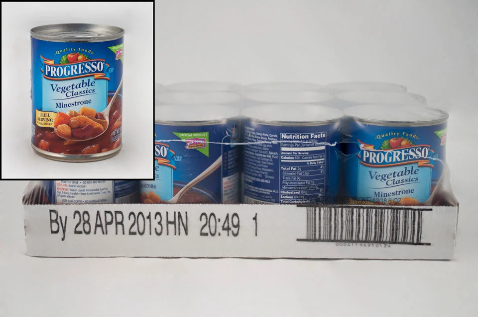 Progresso Soup Vegetable Minestrone 19 Ounce Size - 12 Per Case.