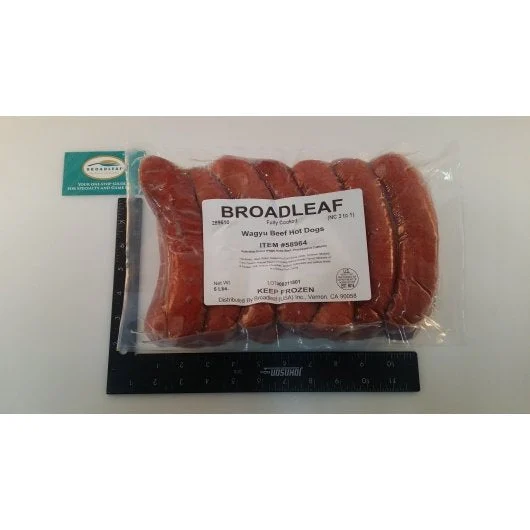 Wagyu Beef Hot Dog 5 Pound Packs - 2 Per Case.