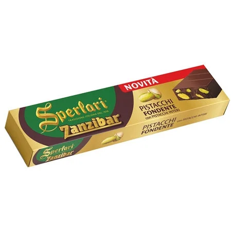 Sperlari Zanzibar, Dark Chocolate with Pistachios, 7.05 oz | 200g