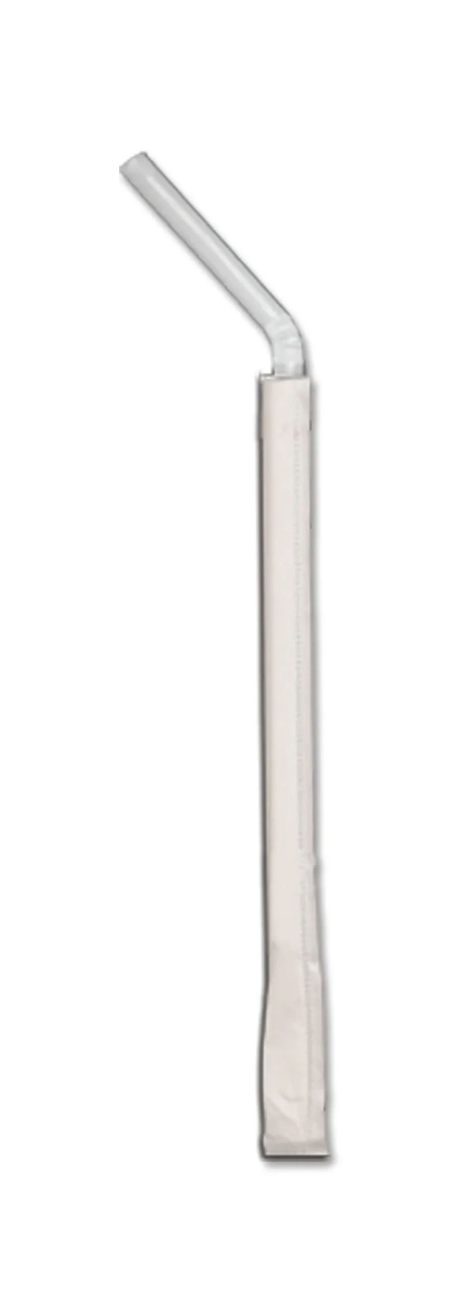 7.75" Flex White Pp Straw Wrapped
