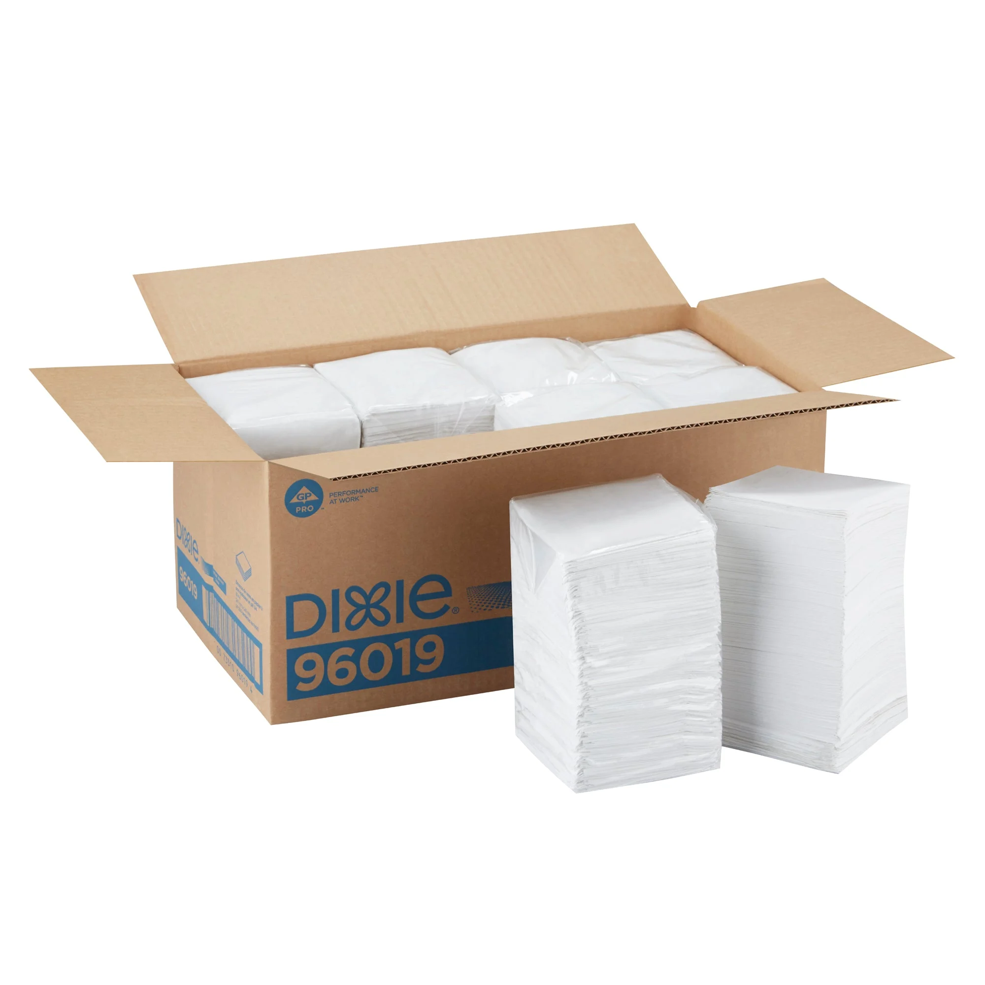 Dixie(R) 1/4-Fold 1-Ply Beverage Napkin By Gp Pro (Georgia-Pacific) 9.5" X 9.5" White 4 000 Napki