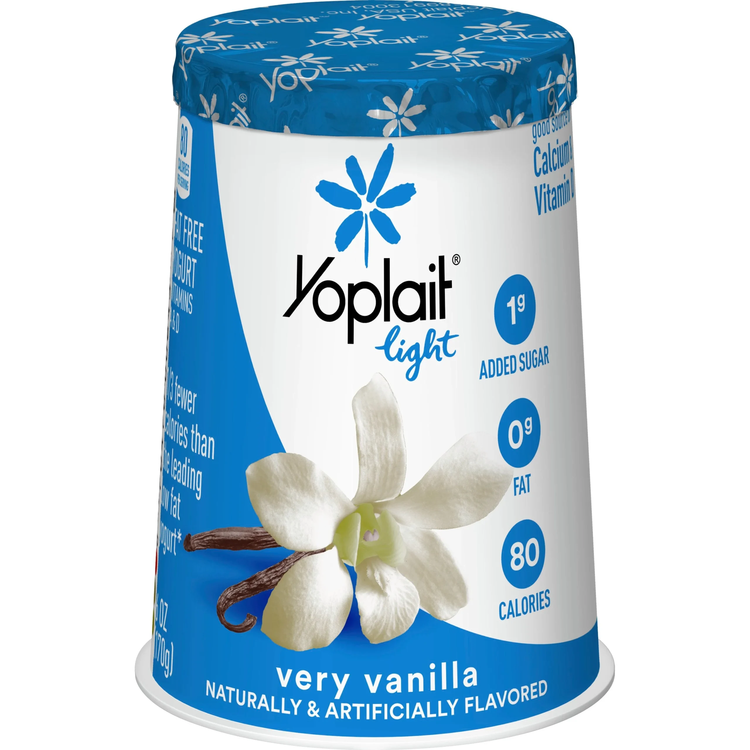 Yoplait Light Yogurt Single Serve Cup Very Vanilla 6 Ounce Size - 12 Per Case.