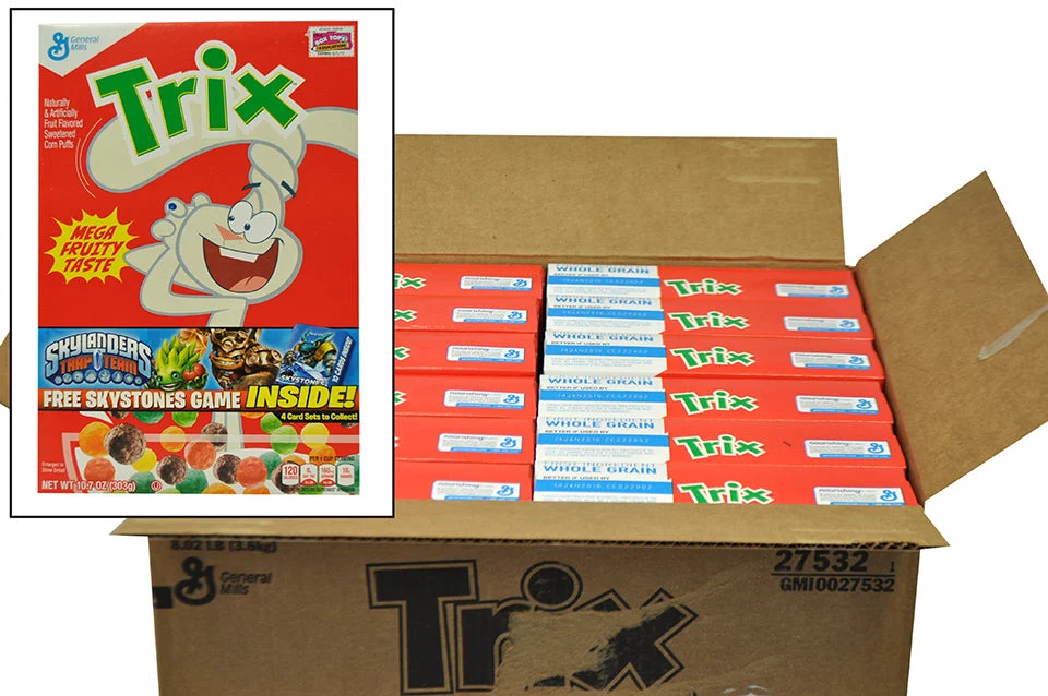 Trix Cereal Box 10.7 Ounce Size - 12 Per Case.