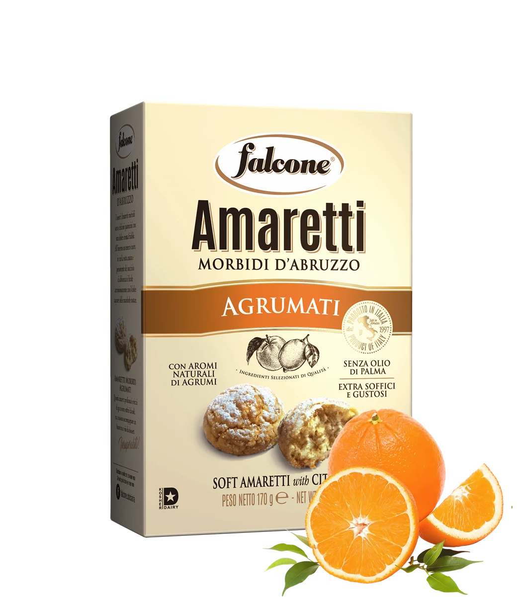Falcone Soft Amaretti With Citrus, 5.9 oz | 170g