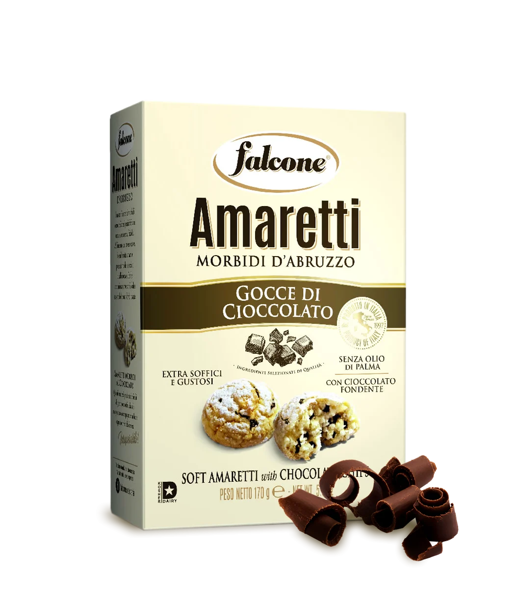 Falcone Classic Soft Amaretti With Chocolate Chips, 5.9 oz | 170g