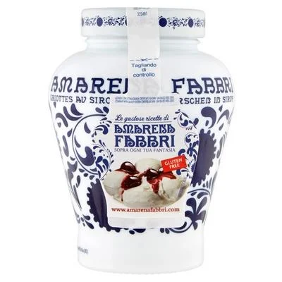 Amarena Fabbri Wild Cherries in Heavy Syrup, 21 oz
