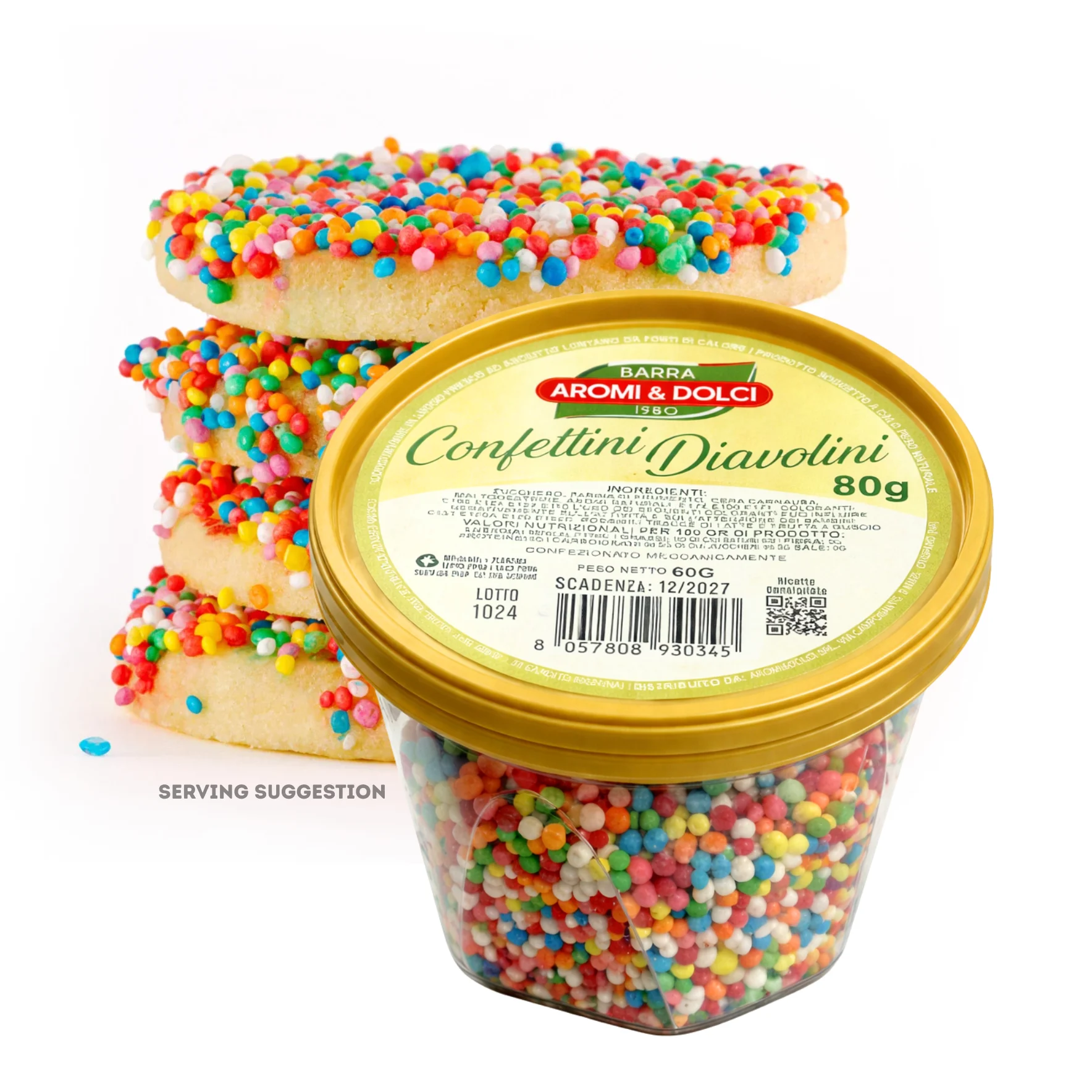 Confettini Diavolini Sprinkles 80g
