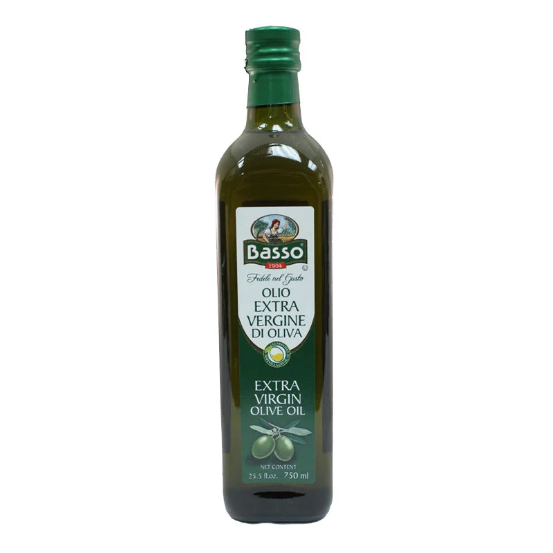 Basso Extra Virgin Olive Oil, 25.5 FL | 750 mL Bottle