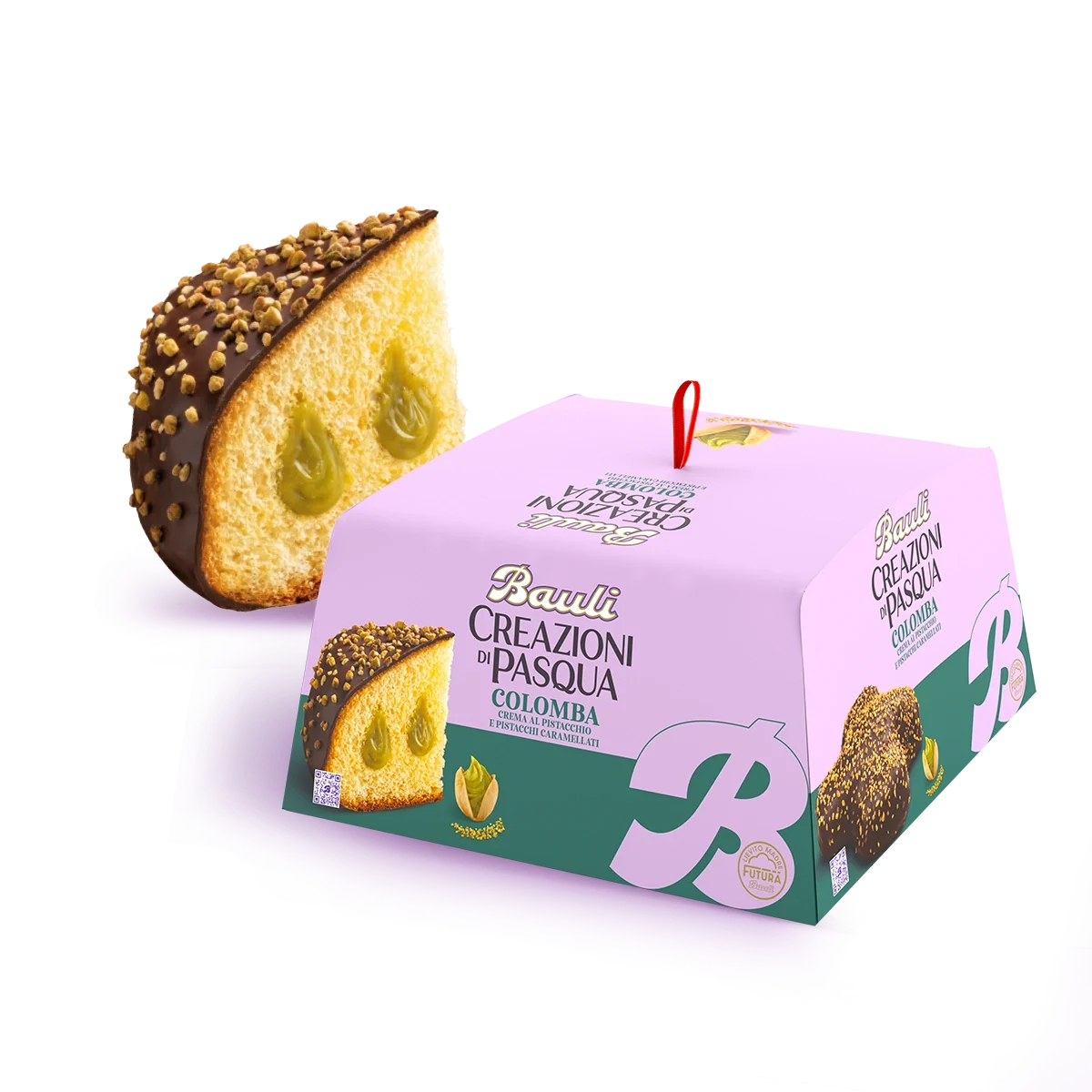 Bauli Pistacchio Creations Colomba, 26.4 oz | 750g | Product of Italy