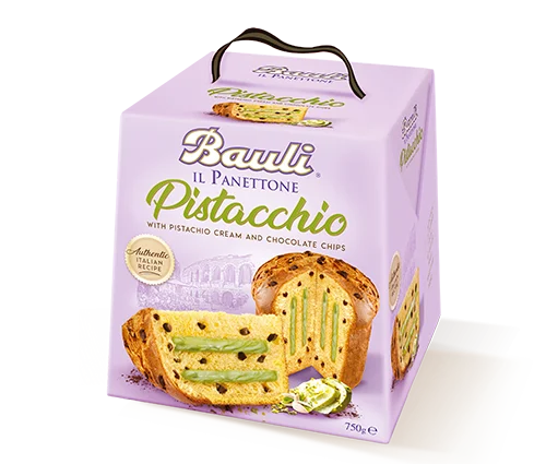 Bauli Pistacchio and Chocolate Chip Panettone, 26.4 Oz | 750g