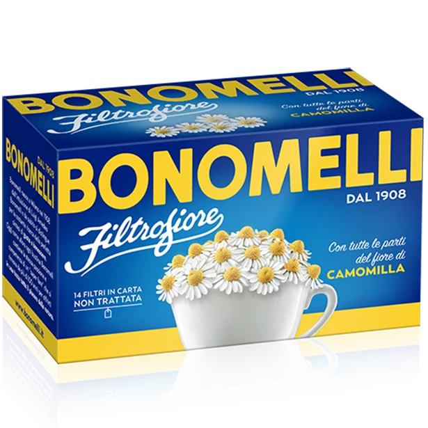 Bonomelli Chamomile Herbal Tea, 14 Bags, 0.99 oz | 28g