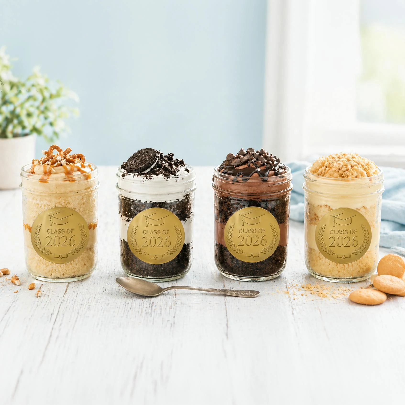 "Congrats Grad" Cake Jar Sampler - 4 Pack