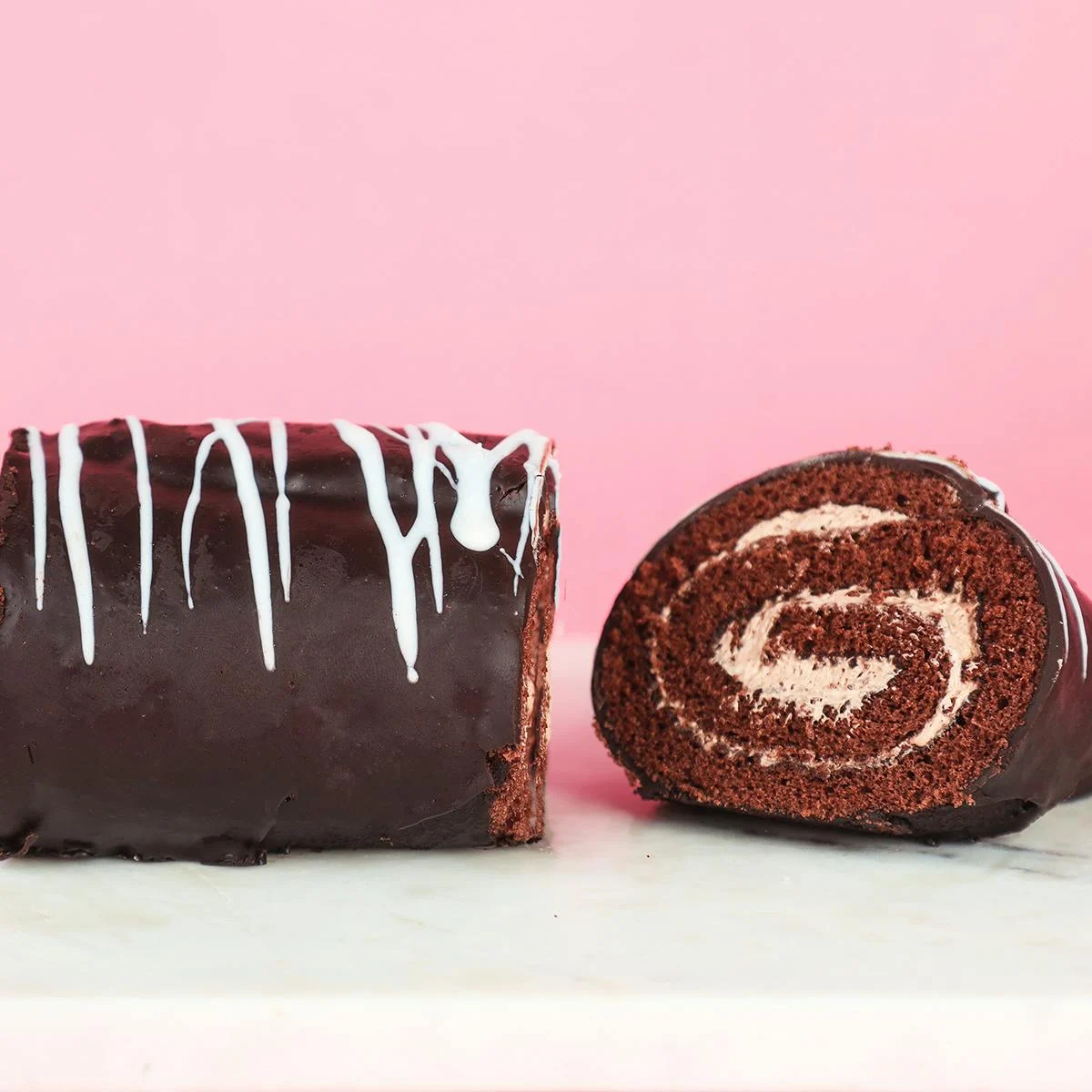 Passover Chocolate Swiss Roll