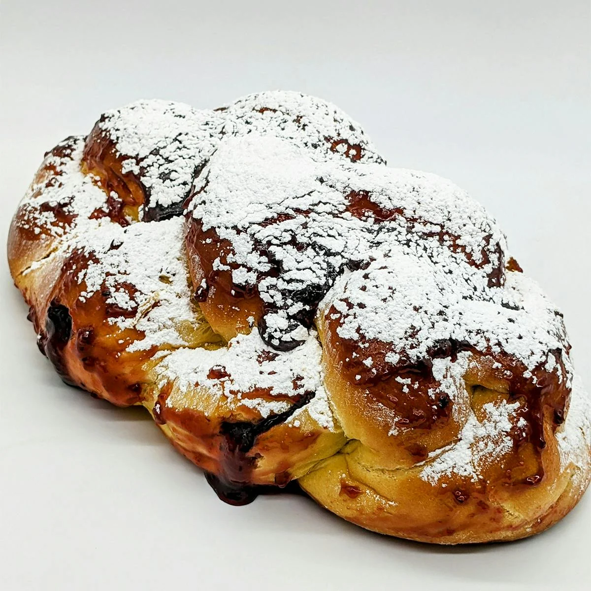 Hanukkah Raspberry Jelly-Filled Challah - 2 Pack (Kosher)