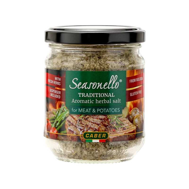 Caber Seasonello Aromatic Herbal Sea Salt, 7.05 oz | 200g