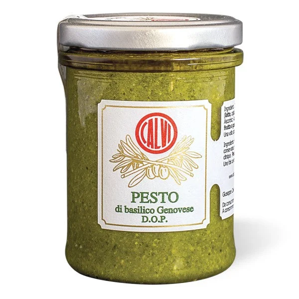 Calvi Pesto Genovese D.O.P With Extra Virgin Olive Oil, 4.6 oz