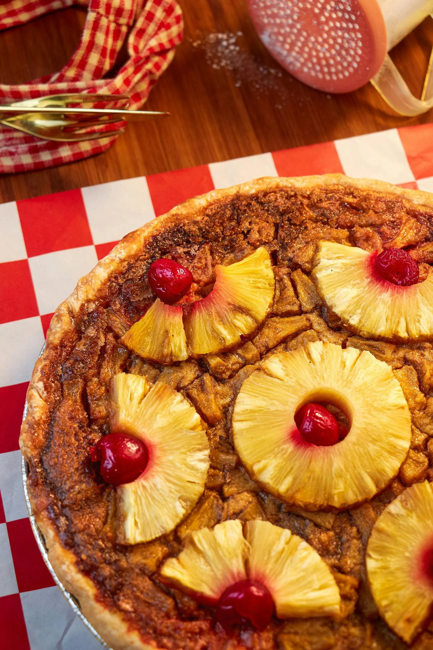 Pineapple Right Side Up Pie