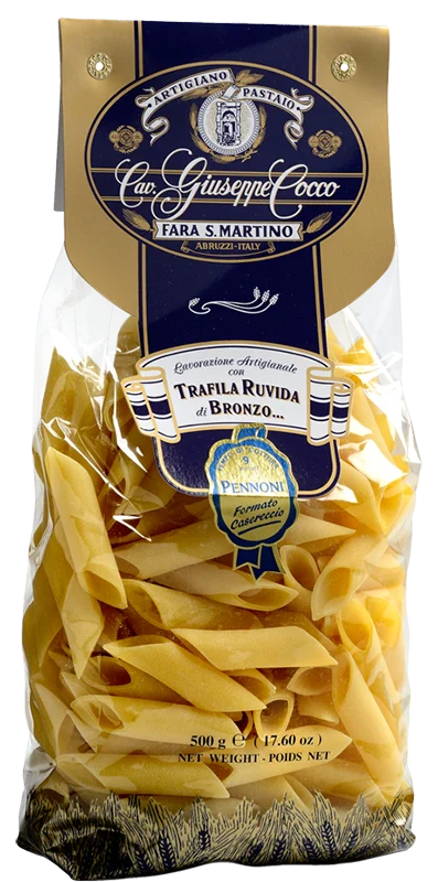 Giuseppe Cocco Pennoni Pasta, #A83, 17.6 oz | 500g
