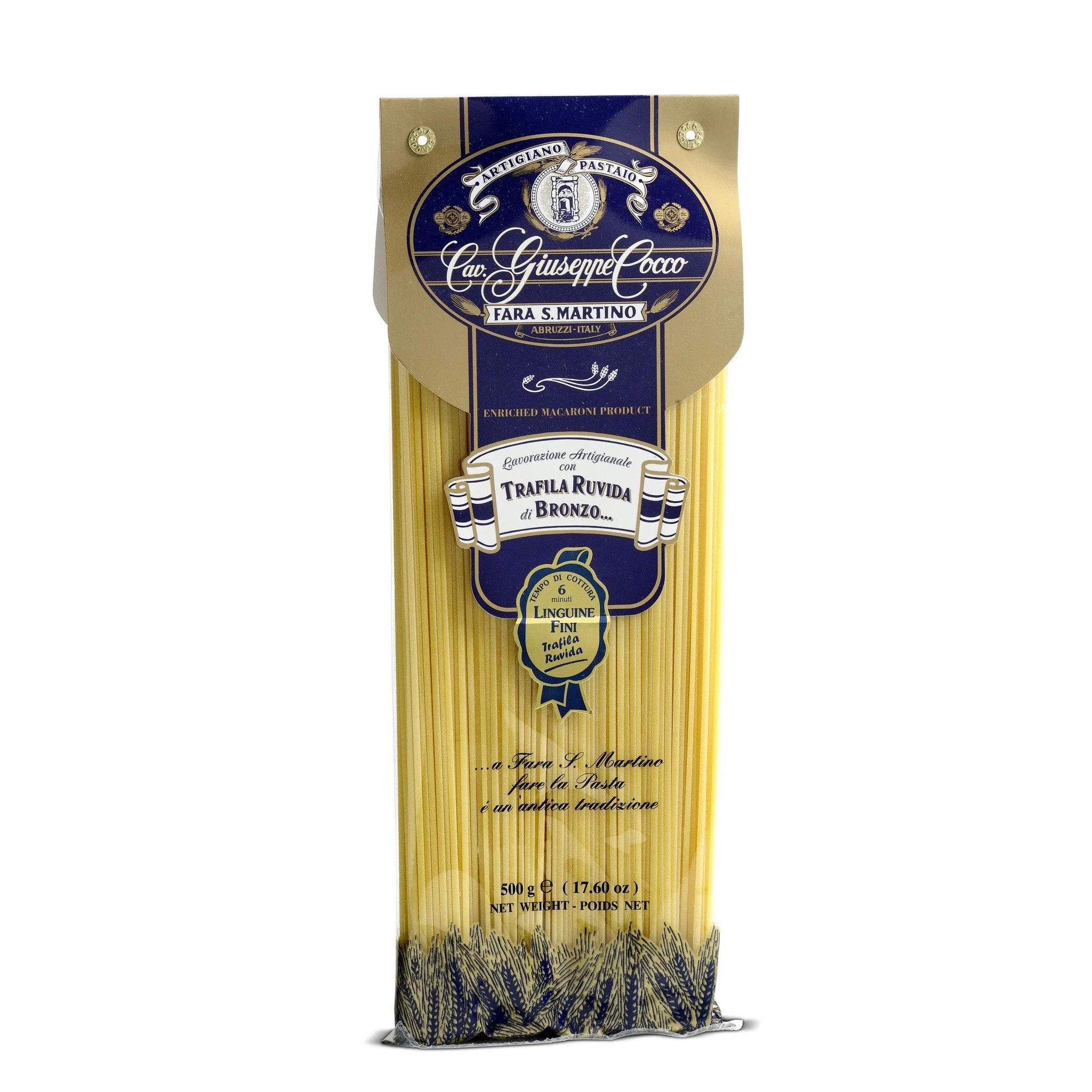 Giuseppe Cocco Linguine Fini Pasta, #A24, 17.6 oz | 500g