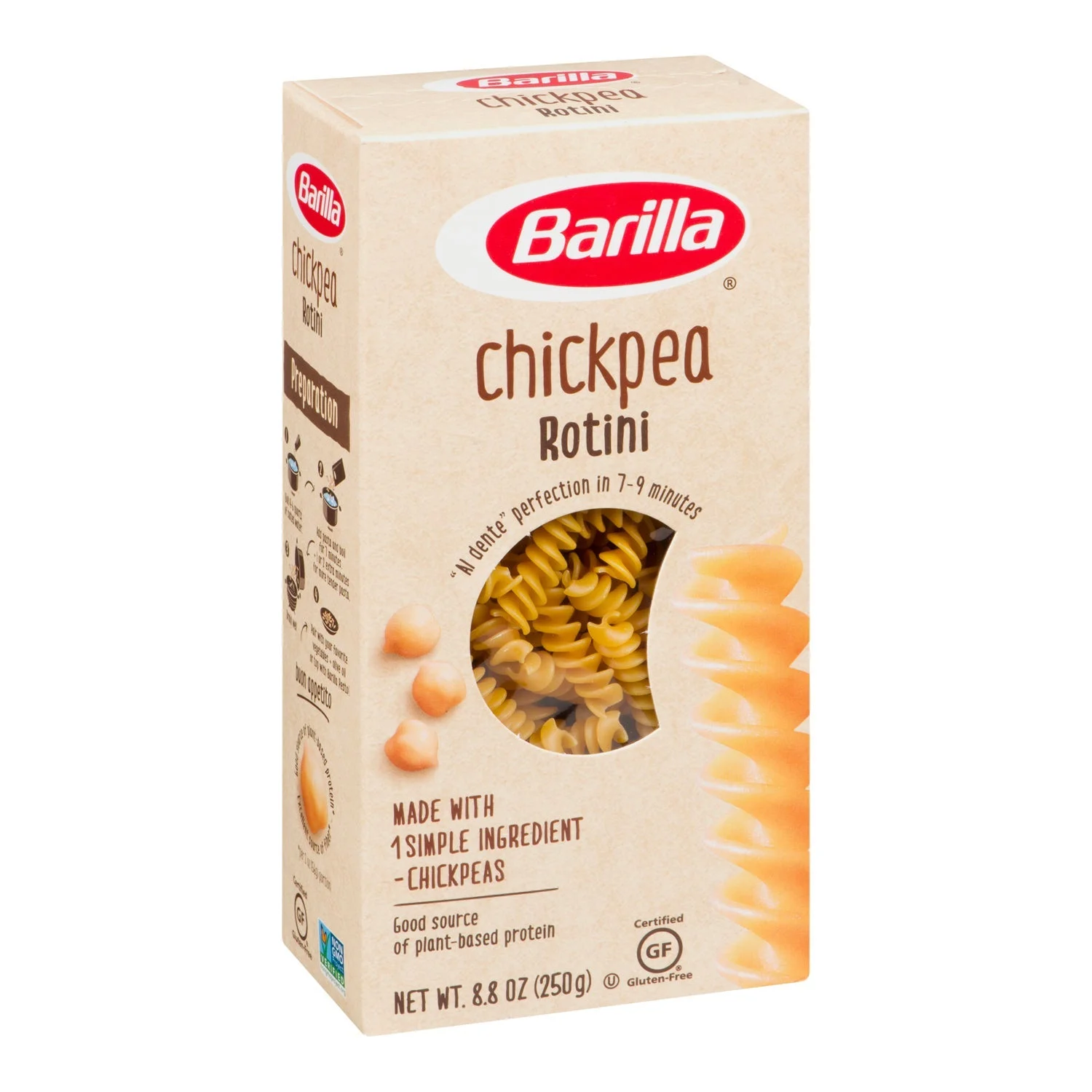 Pasta, Rotini, Chickpea,10 - 8.8 OUNCE