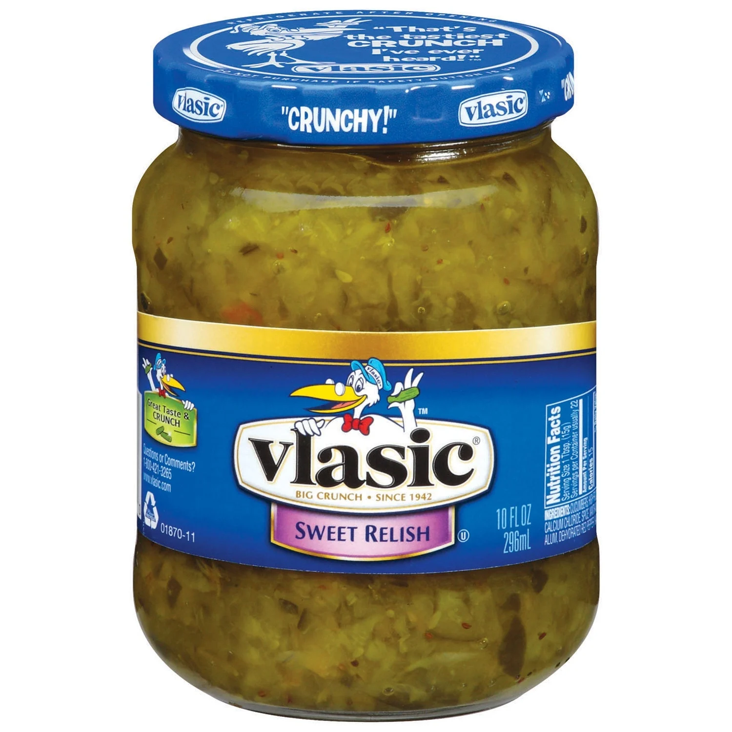 Relish, Sweet, Shelf Stable,12 - 10 OUNCE