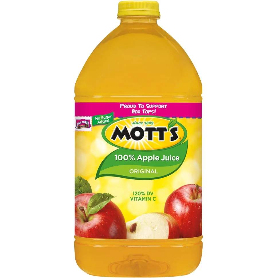 Juice, Apple, 100%, Original, Shelf-Stable,4 - 128 FLUID