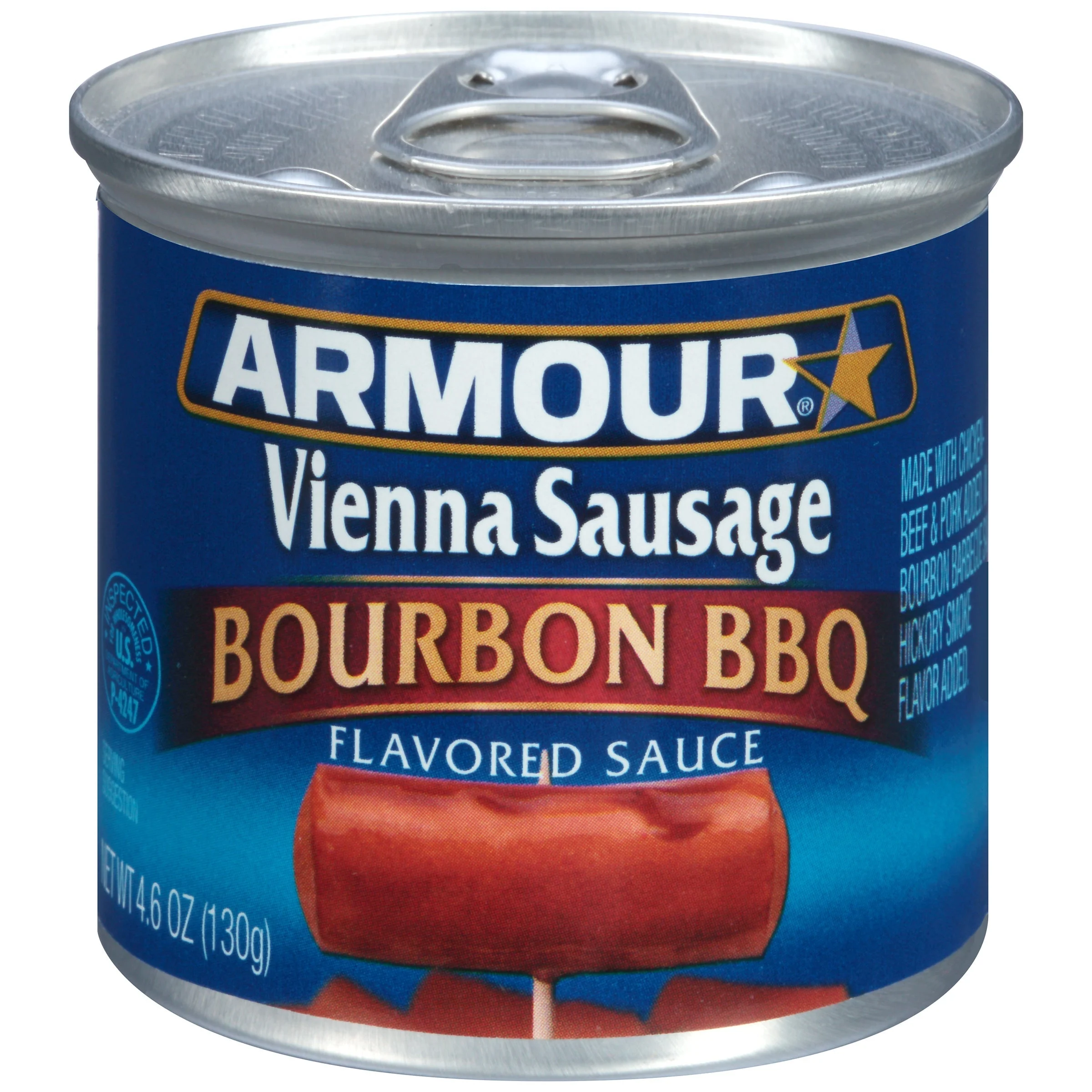 Sausage, Vienna, Bourbon Barbecue, Links, Cooked, Shelf Stable,24 - 4.6 OUNCE