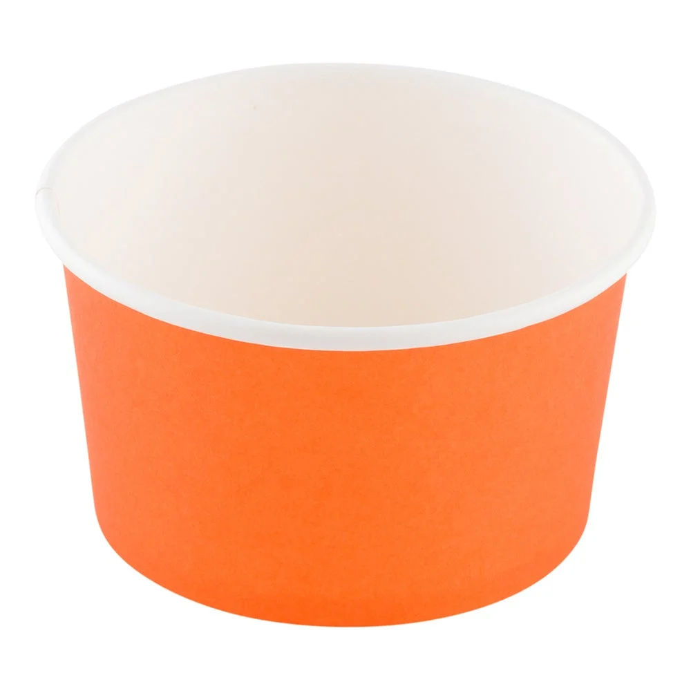 Cups, To Go, Coppetta 12 Ounce 4 x 4 x 2.25 Inch, Paper, Tangerine Orange, Round,1 - 200 COUNT