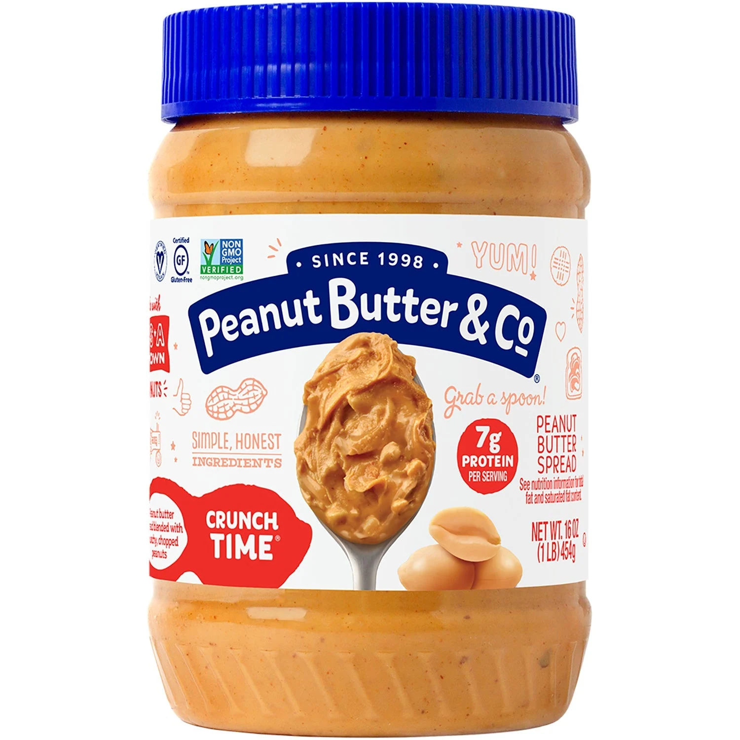 Peanut Butter, Crunch Time, Shelf-Stable,6 - 16 OUNCE