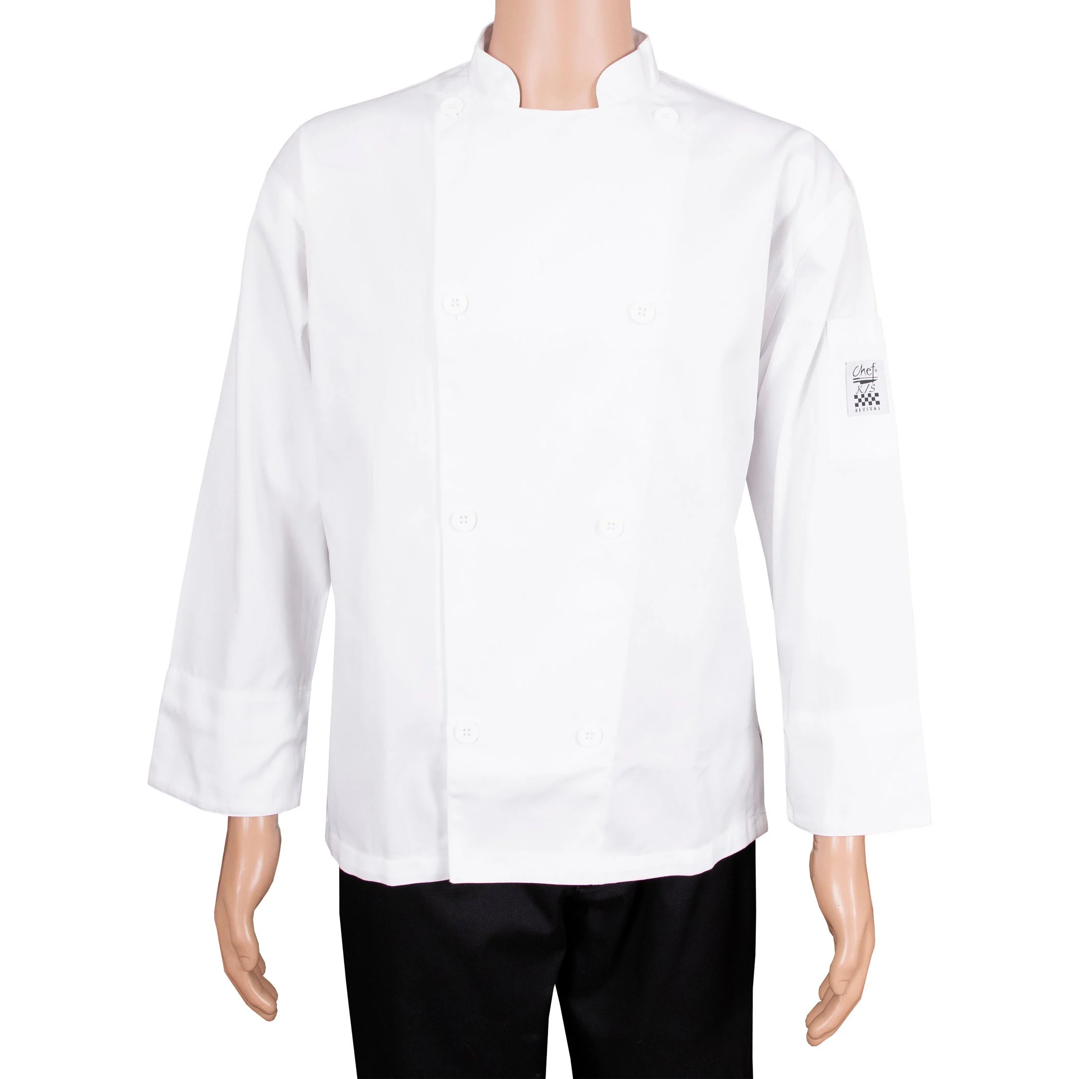 Jacket, Chef, Performance Series, White, 3X, Poly/Cotton Blend,1 - 1 EACH