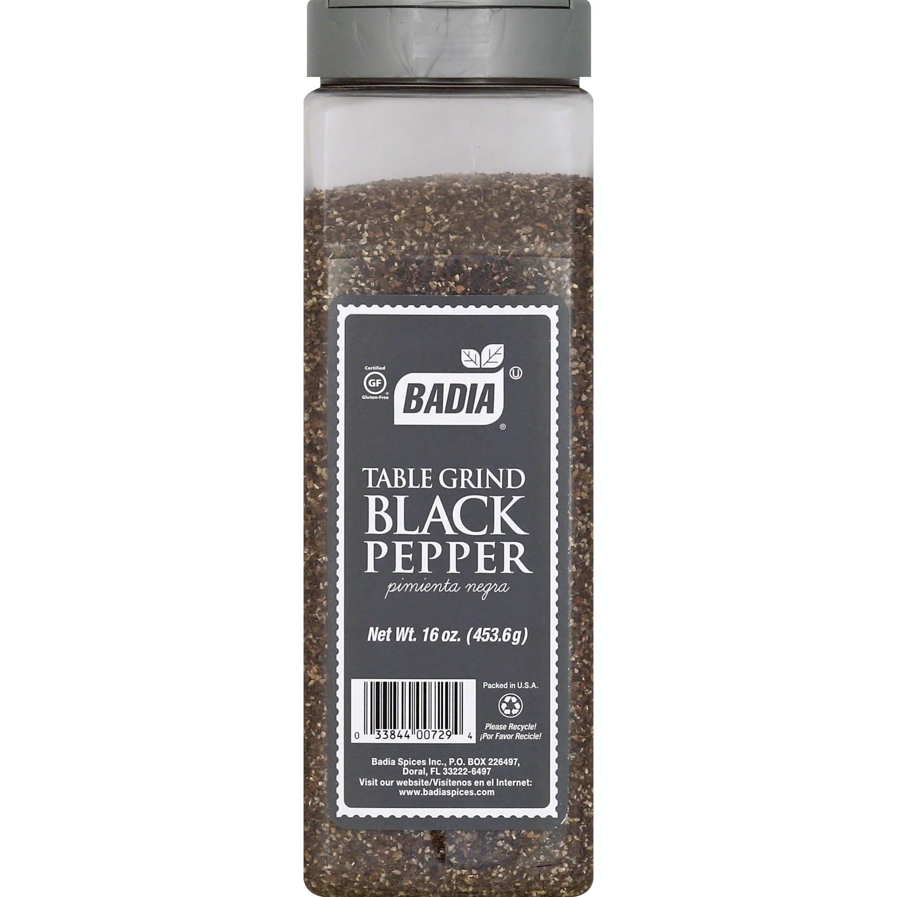 Pepper, Black, Table Grind,6 - 16 OUNCE