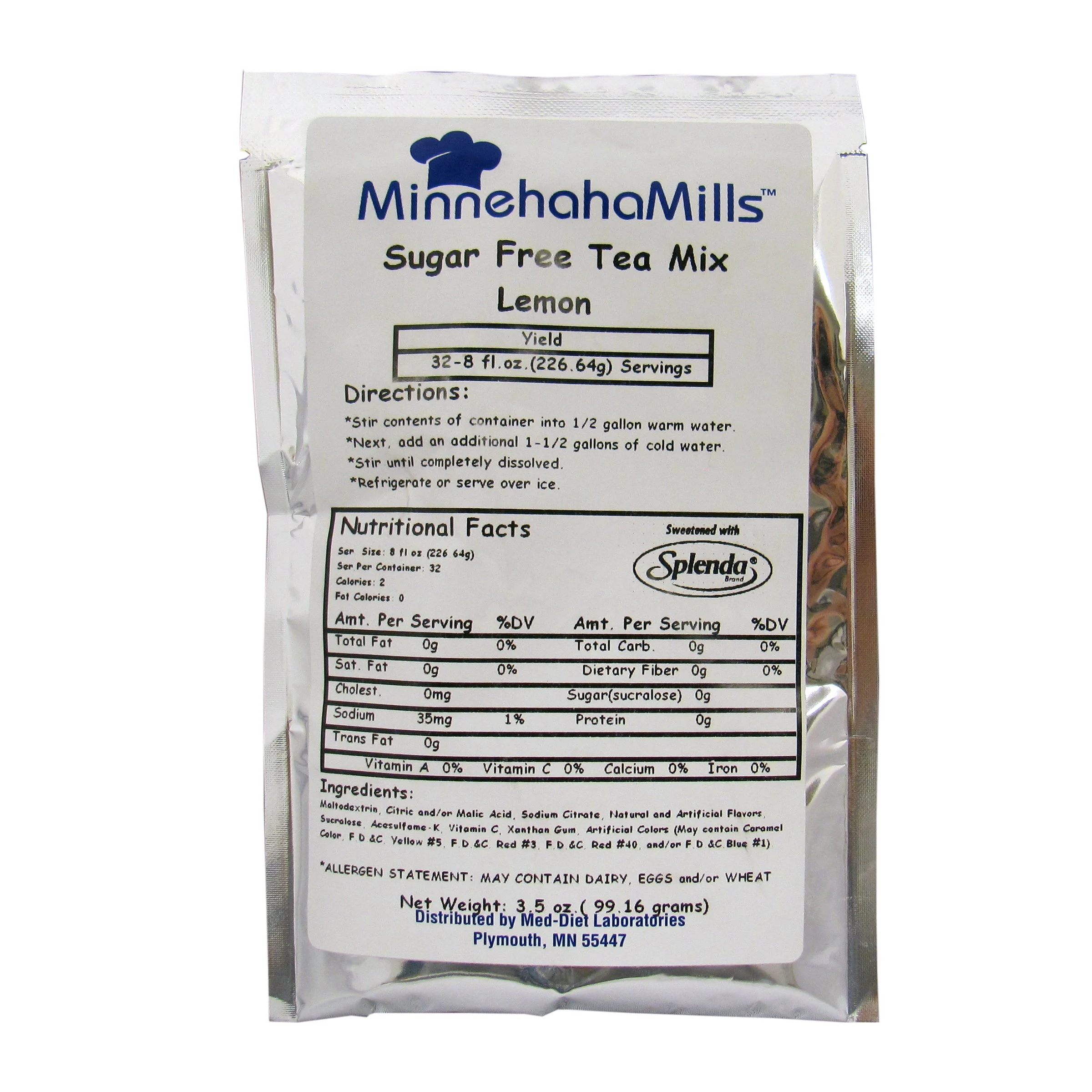 Drink Mix, Tea, Lemon, Sugar-Free,12 - 3.5 OUNCE