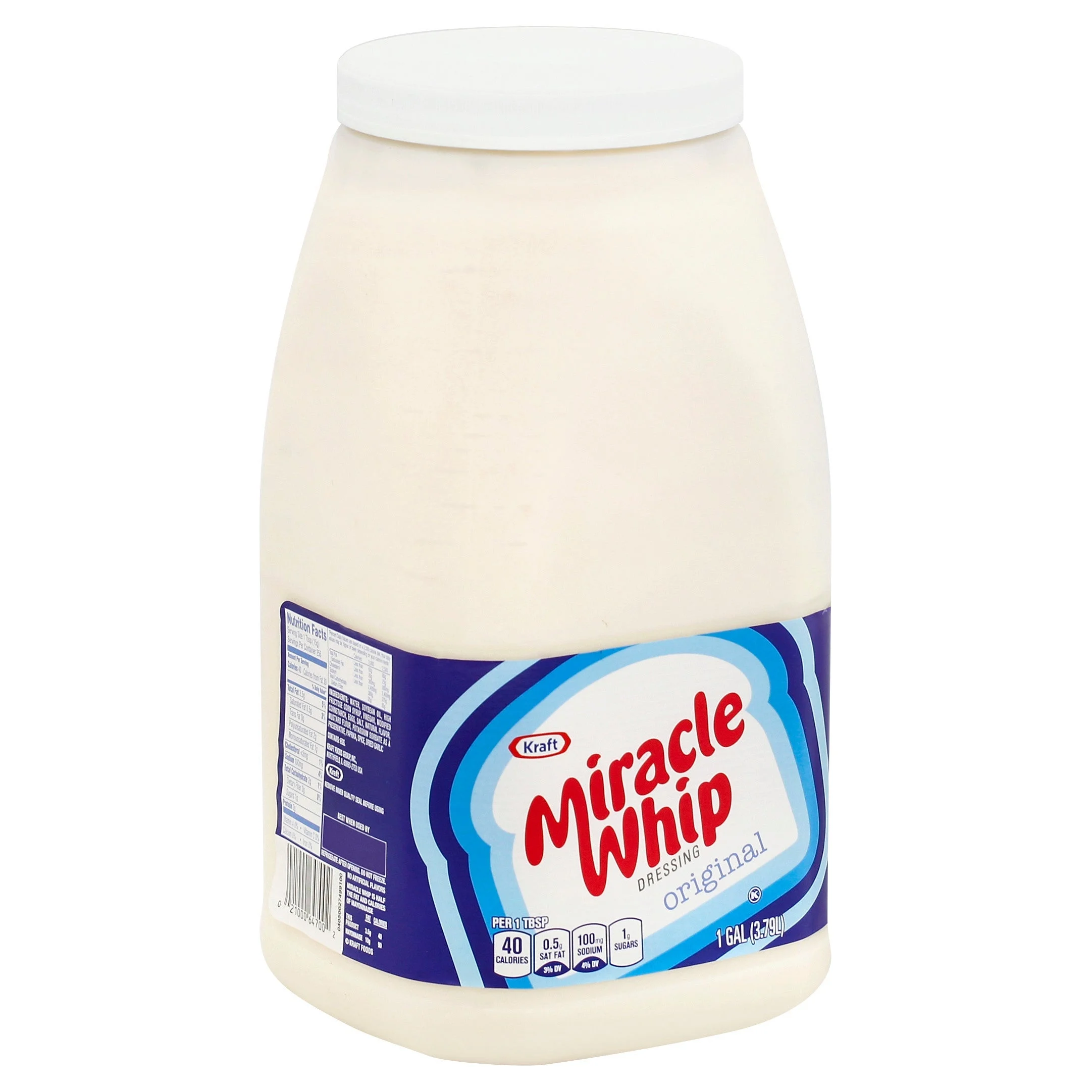 Dressing, Miracle Whip, Spoonable, Shelf-Stable,4 - 1 GALLON