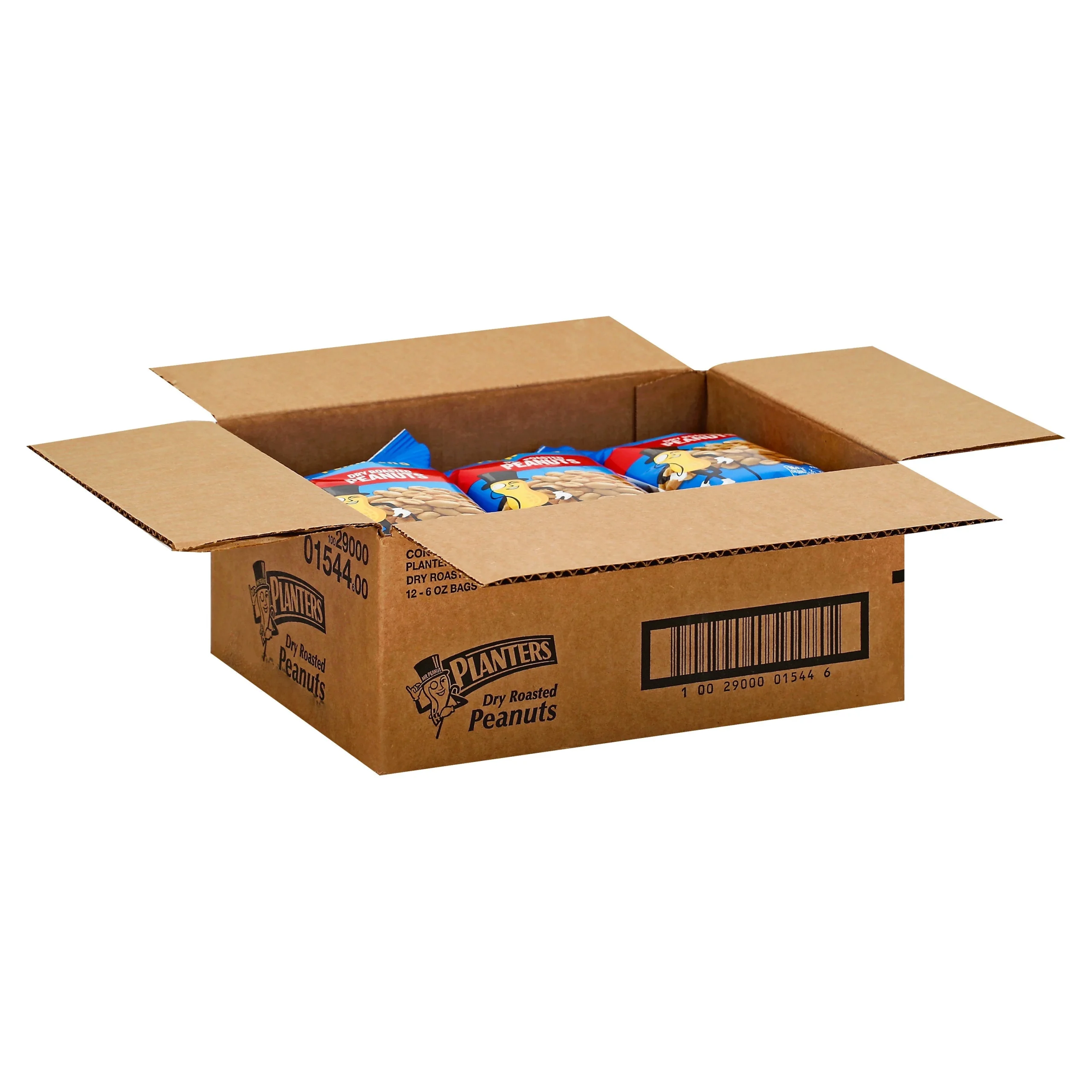 Peanuts, Dry Roasted, Single Serve,12 - 170 Gram Avg