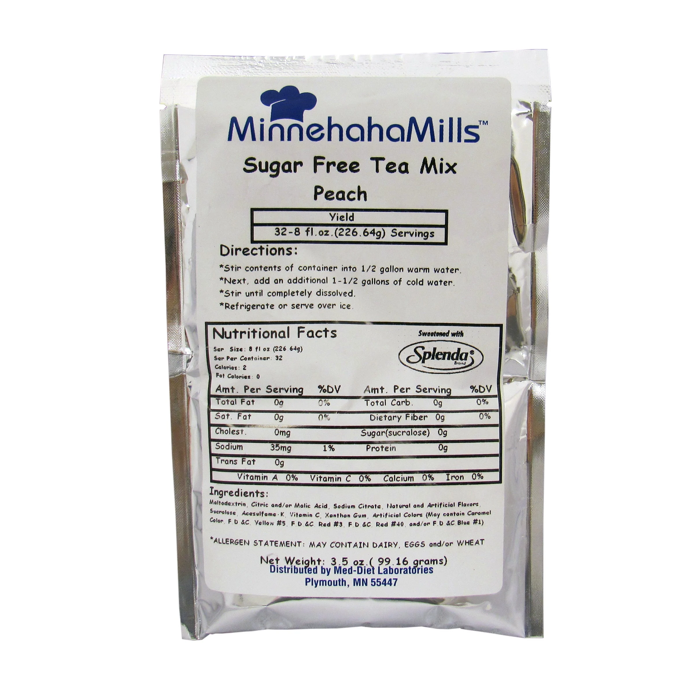 Drink Mix, Tea, Peach, Sugar-Free,12 - 3.5 OUNCE