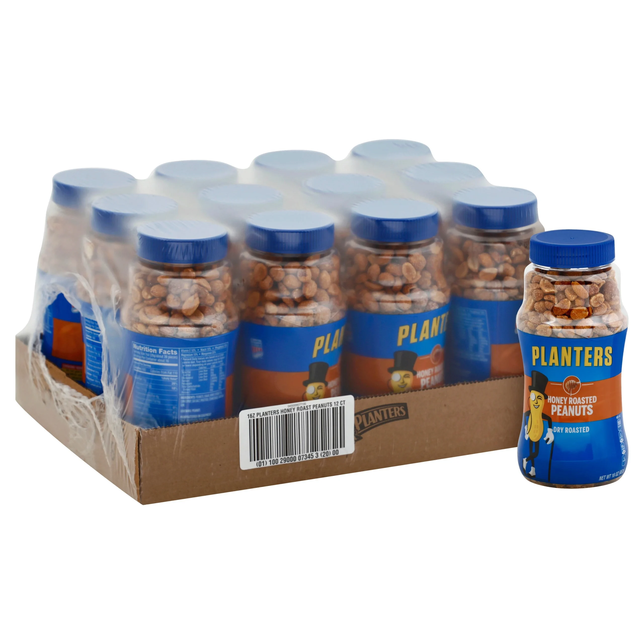 Peanuts, Honey Dry Roasted,12 - 453 Gram Avg