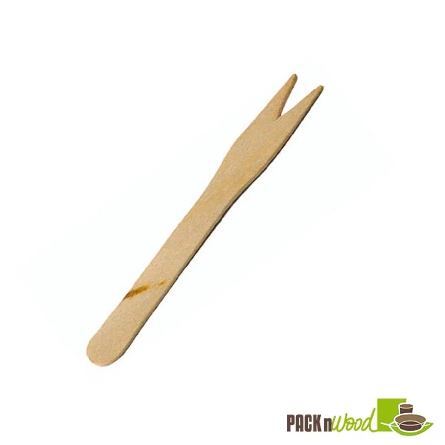 Forks, Cocktail, 3.35 Inch, Wooden, Natural,5 - 1000 COUNT