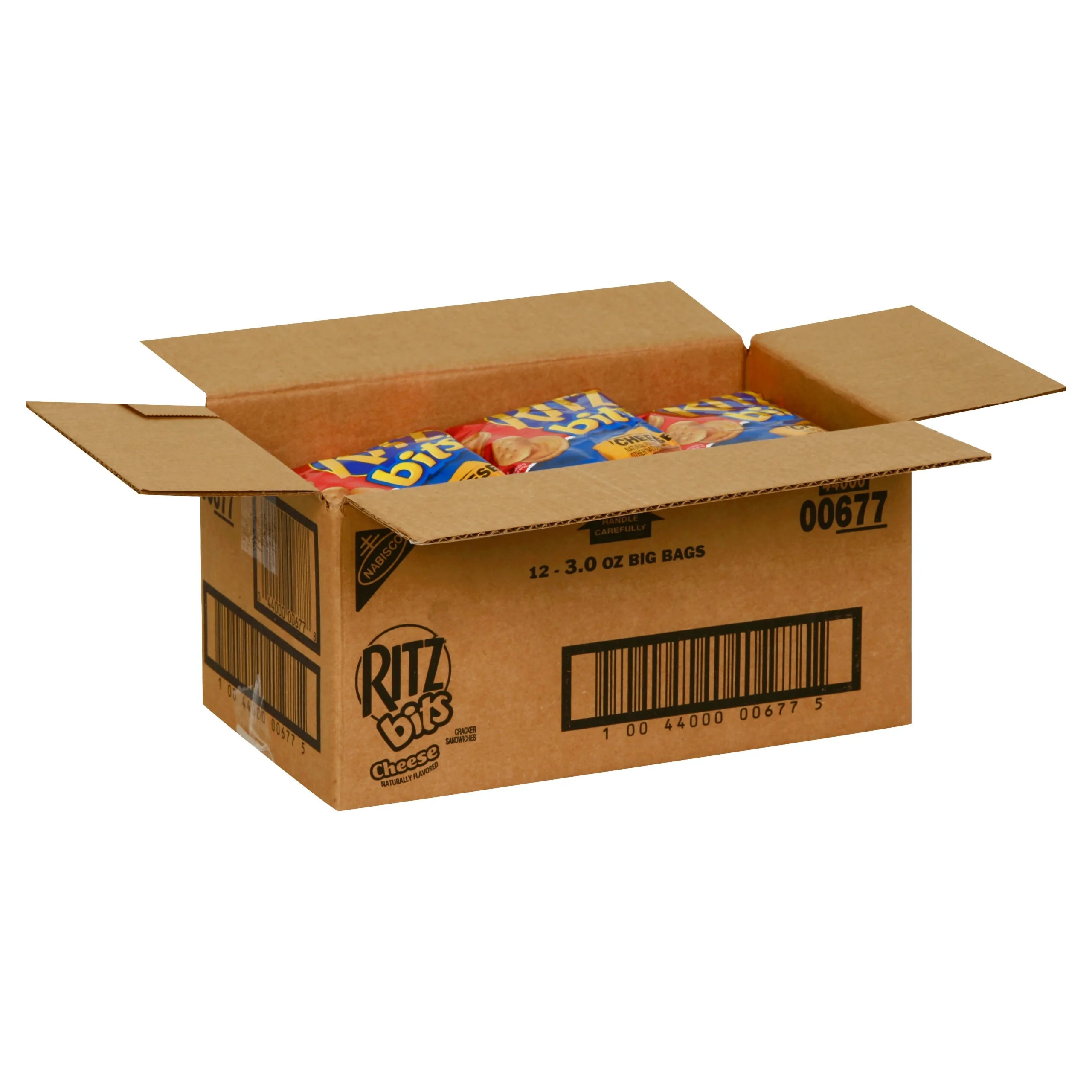 Crackers, Sandwich, Bits, Cheese, Shelf-Stable,12 - 85 Gram Avg