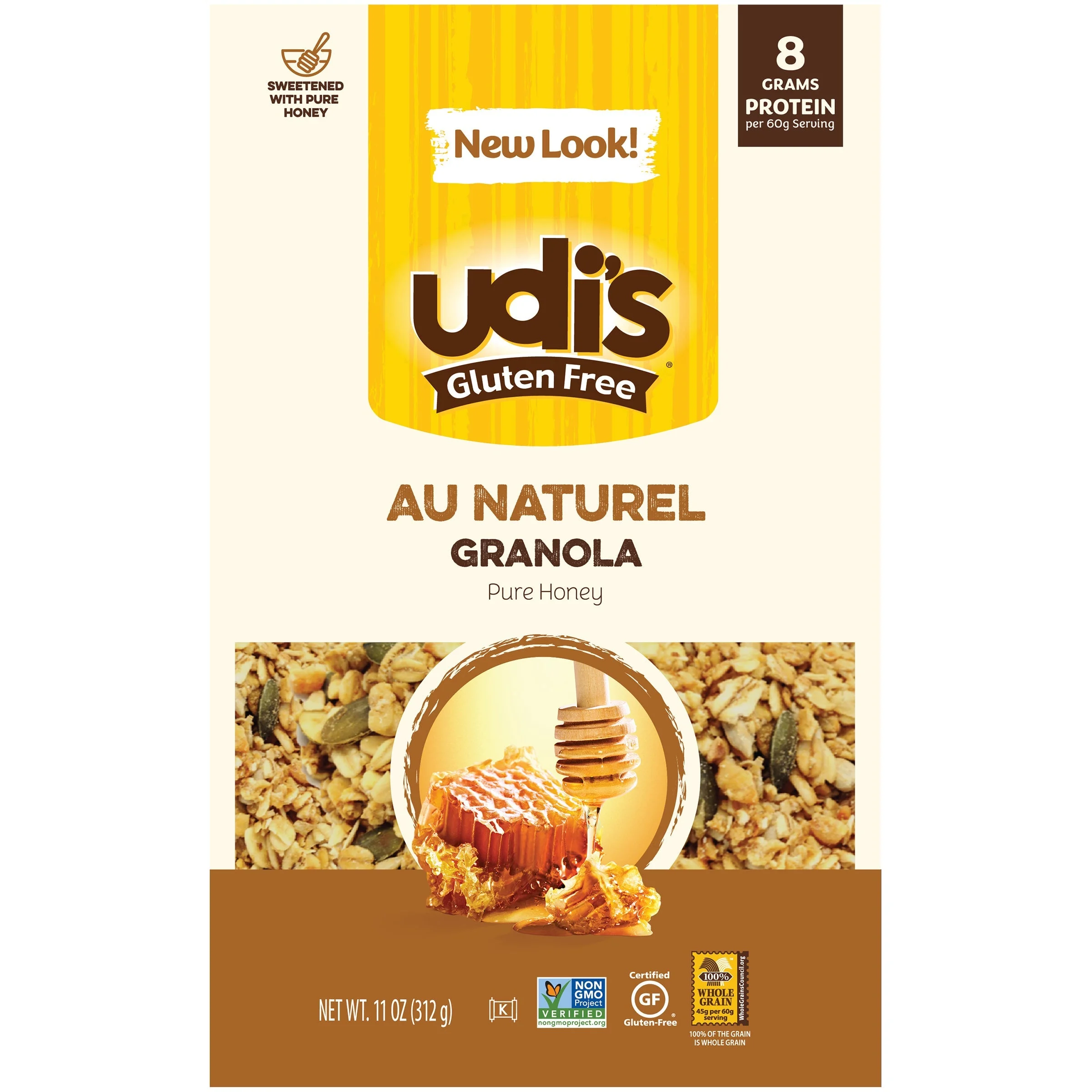 Granola, All Natural, with Real Honey, Shelf-Stable,6 - 11 OUNCE